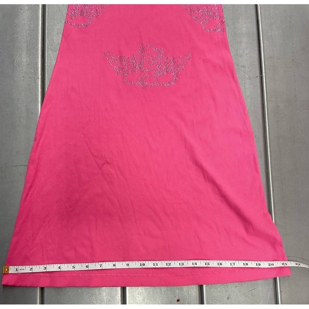 Boys Lie Urban Outfitters Be Mine Diamante Maxi Dress Womens Small Pink Angels - Picture 10 of 14